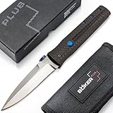 BÖKER PLUS® Icepic Dagger - Dolch Taschenmesser mit Daumen-Pin - flaches EDC Einhand-Messer mit Clip - Gentleman Klappmesser mit 8 cm VG10 Dolchklinge