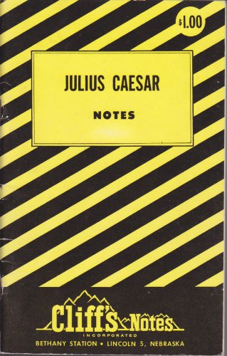 Julius Caesar Cliff's Notes (Cliff's Notes) B00411QTEK Book Cover