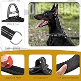 OneTigris Reflective Martingale Dog Choke Collar,P-shaped Training Canine Collar with Hi-vis Nighttime Safety Light-reflective Design for Narrow Head Canines Ease Walking(Black, L) - Image 4