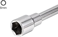 Vista 3 de uxcell 2pcs 0.315 in métrica L en forma de ángulo abierto hexagonal 6 puntos llave de tubo