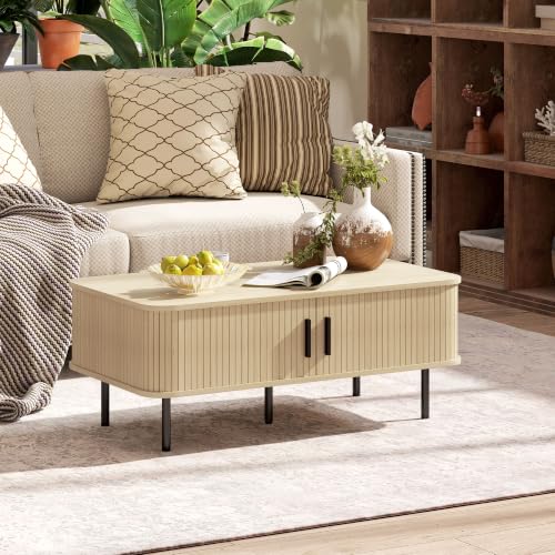 Miniatura 8 de Homcom Mesa Consola Vintage Mueble Para Recibidor Con 2 Puertas Correderas De Tambor Y Compartimientos Consola Para Recibidor Entrada Pasillo 100x30x80 Cm Roble