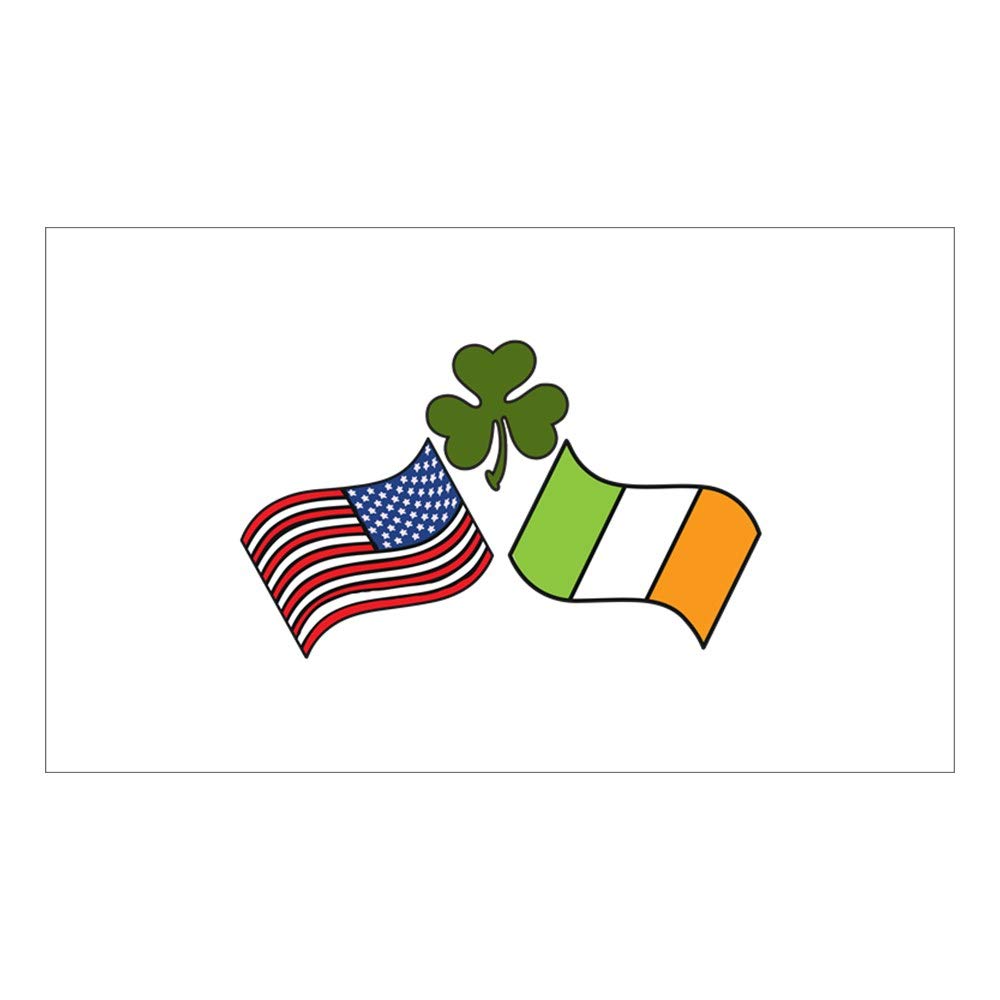 CNW Studio American Irish Flag Decal Vinyl Bumper Sticker 5