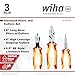 Wiha 32968 3 Piece Insulated Industrial Grip Pliers and Cutters Set, Red
