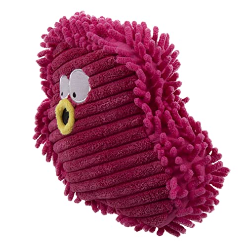 Image of goDog PlayClean Germs Squeaky Plush Dog Toy with Odor-Eliminating Essential Oils, Chew Guard Technology - Pink, Small
