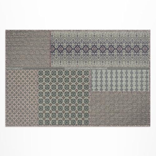Tapis d'extérieur résistant à la décoloration et imperméable pour porche rectangle