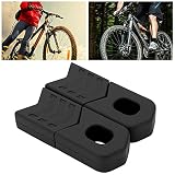 Drfeify 4PCS Silikonowe Rowerowe Obrońcy Ochranie Shockdes Crank Cank For Mountain Bikes DH na Entuzjastach Rowerowych XC (BLACK)