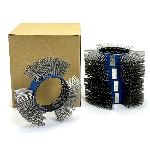 Image of 5PCS, Abrasive Wire Wheel Belt /Bristle Blasting Wheels for Surface Blaster | 0.5mm Carbon Spring Steel, Straight Type, 23mm Fine Wire Wheel, Metal Blaster Wheels
