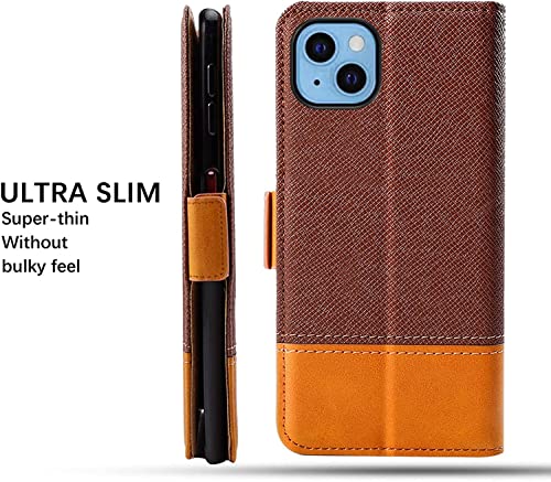 Étui portefeuille iPhone 13 coque antichoc TPU housse cuir support