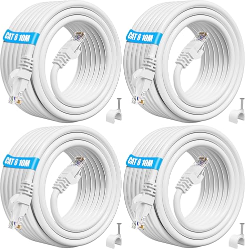 Câble Internet 10 mètres Cat 6 idéal pour brancher votre console de jeu PS5