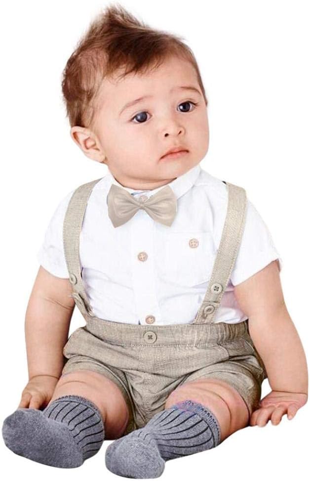 baby boy khaki shorts with suspenders