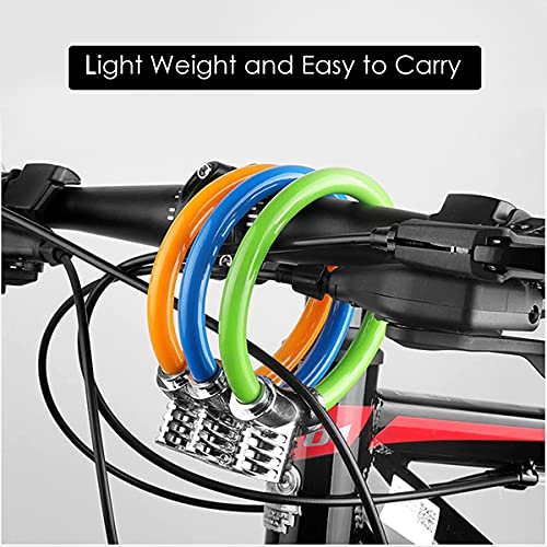 Image of NIKAVI Multicolor Cable Lock - M5 (Green)