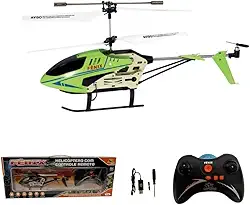 Fênix Helicóptero com Controle Remoto, 2 Canais, com Carregador USB (Verde)