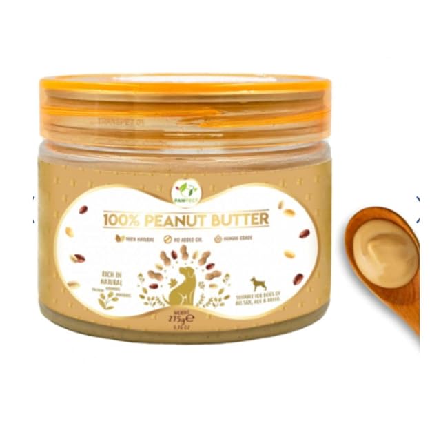 PAWFECT - Mantequilla de Cacahuete para Perros 275g - 100% Natural - Sin Azúcares ni Aditivos