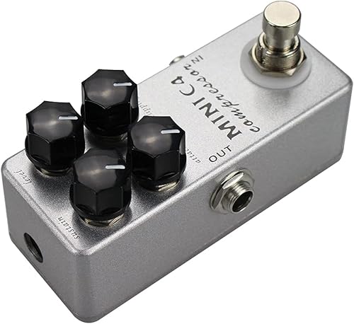 Miniatura 4 de MOSKYAudio Mini C4 Compresor Pedal de Efecto Guitarra Metal Shell Pedal Efectos True Bypass