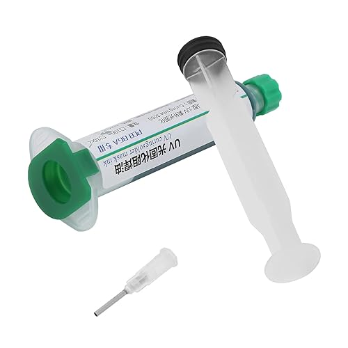 Miniatura 7 de Tinta de soldadura, KGX900 verde PCB resistente a la soldadura con aguja empujadora para soldadura PCB