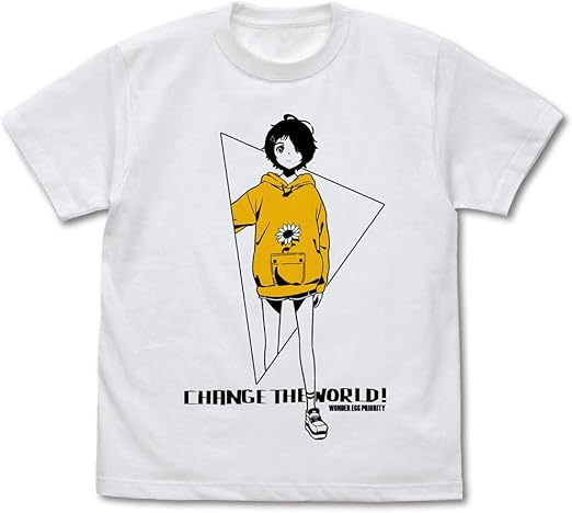Amazon Co Jp コスパ ワンダーエッグ プライオリティ 大戸アイ Tシャツ White Lサイズ ファッション