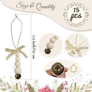 Ourwarm15pcswoodenbeadschristmastreeornamentswoodbeadsbohochristmasdecorchristmastreebeadswithbowknotbellfarmhousechristmastreedecorationsforchristmastreedecorhomedecor Urban Country Home Decor Ourwarm 15pcs wooden beads christmas tree ornaments wood beads boho christmas decor christmas tree beads with bowknot bell farmhouse christmas tree decorations for christmas tree decor home decor urban country home decor