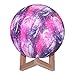 Produktbild SaponinTree 15cm LED Mond Lampe mit Fernbedienung, 3D Mond Kunst LED RGB Mondlicht Tragbares Nachtlicht mit USB Aufladung, 16 Lichtfarben Wechsel