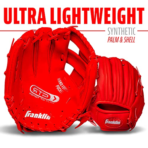 Image of Franklin Sports Kids Baseball Gloves - RTP Youth Teeball Glove + Ball Set - Boys + Girls Teeball Mitt Set - Kids + Toddlers - 9.5 inch