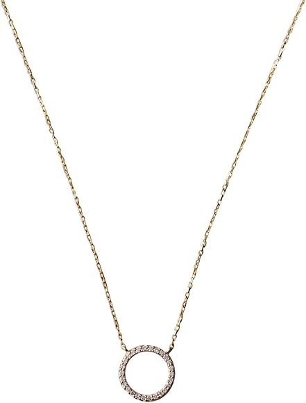 ete K18YG パーティクルサークルネックレス