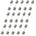 D-Worthy 15pcs 4Amp 250V Slow-Blow Glass Tube Fuse T4A Fuse, 20x5mm Overall Dimensions