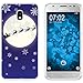Produktbild PhoneNatic Case kompatibel mit Samsung Galaxy J3 2017 Silikon-Hülle X Mas Weihnachten Santa - Snowflakes M4