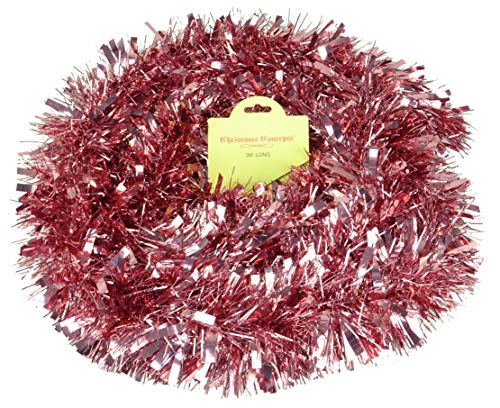 Christmas Concepts 3m / 9.8ft Chunky/Fine Christmas Tinsel - Christmas Decoration Tinsel