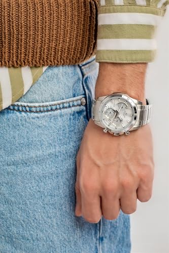 Image of Casio Edifice Solar Chronograph Analog Silver Dial Men EQS-930MD-8AVUDF (ED528)