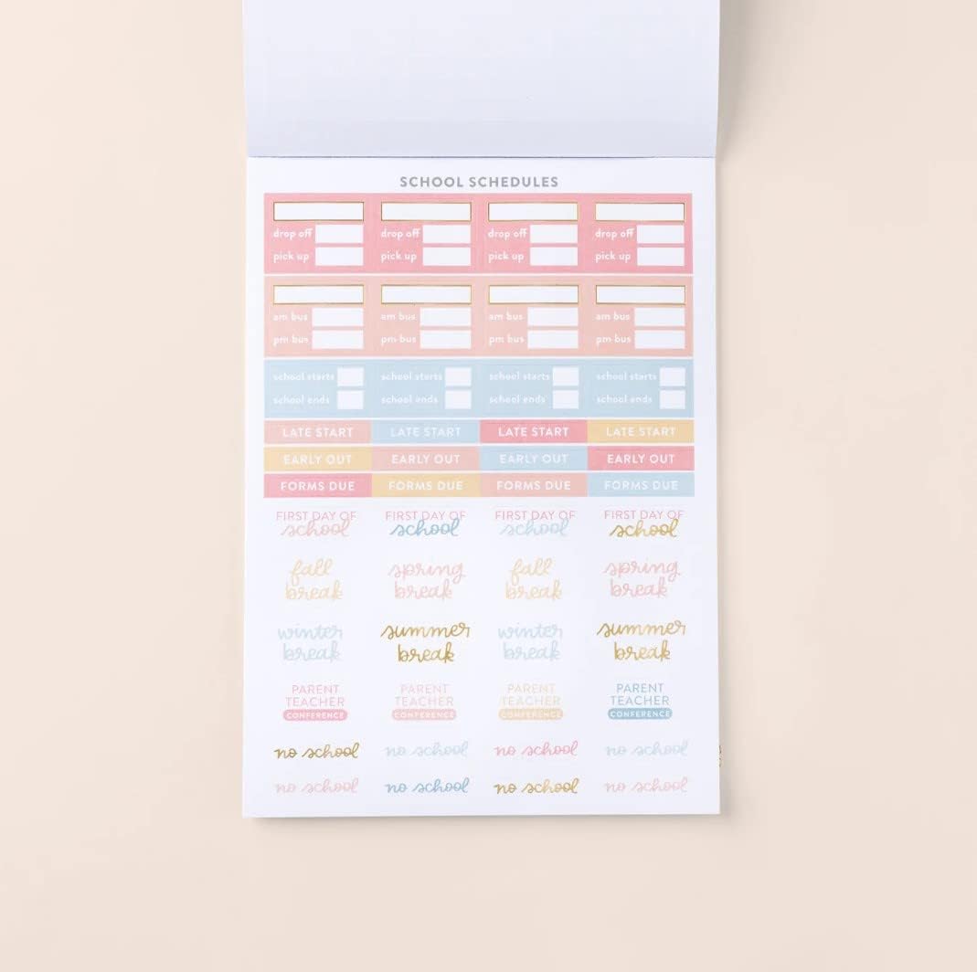 Home Planner Sticker Book 2nd Ed | Pack of 15 | 766 Total Stickers | Assorted Sizes | 5x7 Sheets of Stickers | Gold Foil Stamping | Fun Stickers for Home Planners, Money Planner, Journals and More