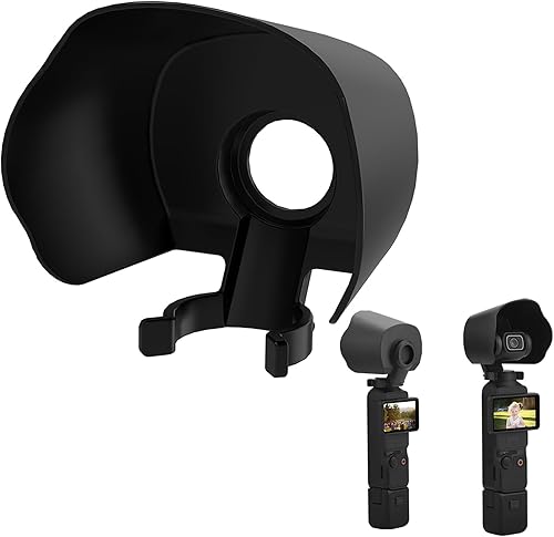 LICHIFIT Parasol para lente de cámara DJI OSMO Pocket 3 Lens Protective Cover Guard Parasol Anti-Glare Lens Sun Hood Cap Accesorios