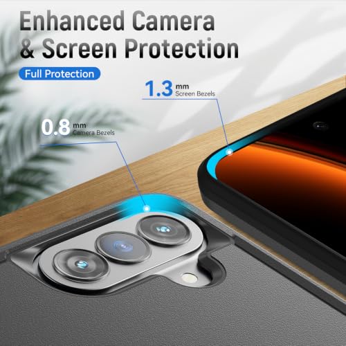 Warsia for Galaxy A37 5G Phone Case with HD Screen Protector, Black by Warsia - Used condition - Image 4