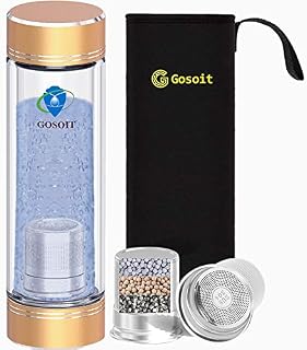 GOSOIT Hydrogen Alkaline Water Bottle Hydrogen Water Maker Machine with 1PK Patent Hydrogen-enriched