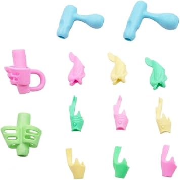 13PCS/Set Pencil Holder Writing Hold Pen Writing Aid Grip Finger Ergonomic Posture Correction Tools