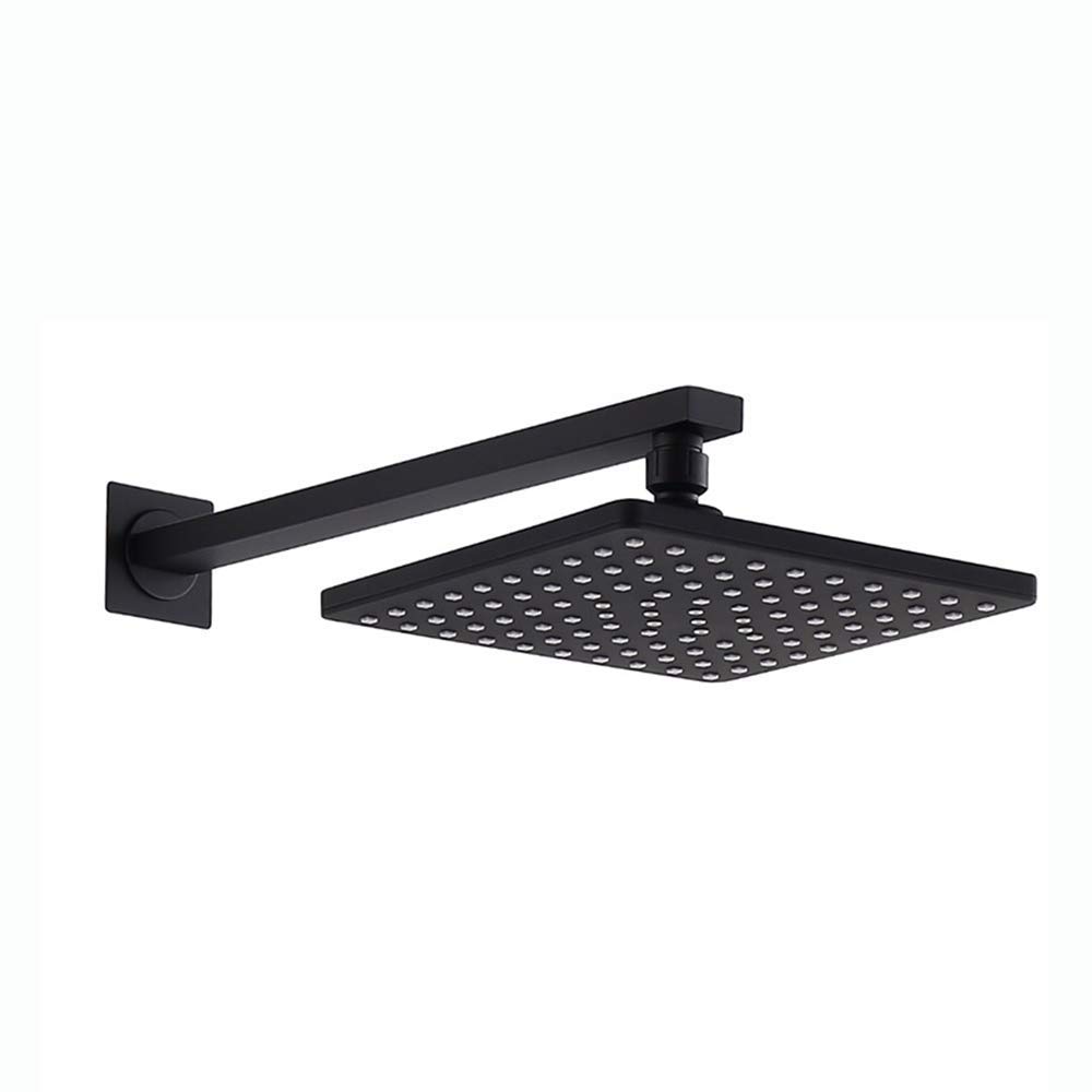Sistema Doccia, Rubinetto per Doccia a Pioggia da Bagno da 10 Pollici Set da Parete Nero di Lusso Bagno con Doccia a Telefono, Set Doccia di Lusso