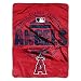 MLB Los Angeles Angels "Structure" Micro-Raschel Throw, Red, 46 x 60-Inch