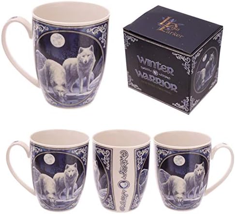Lisa Parker Winter Warrior Wolf Porcelain Mug