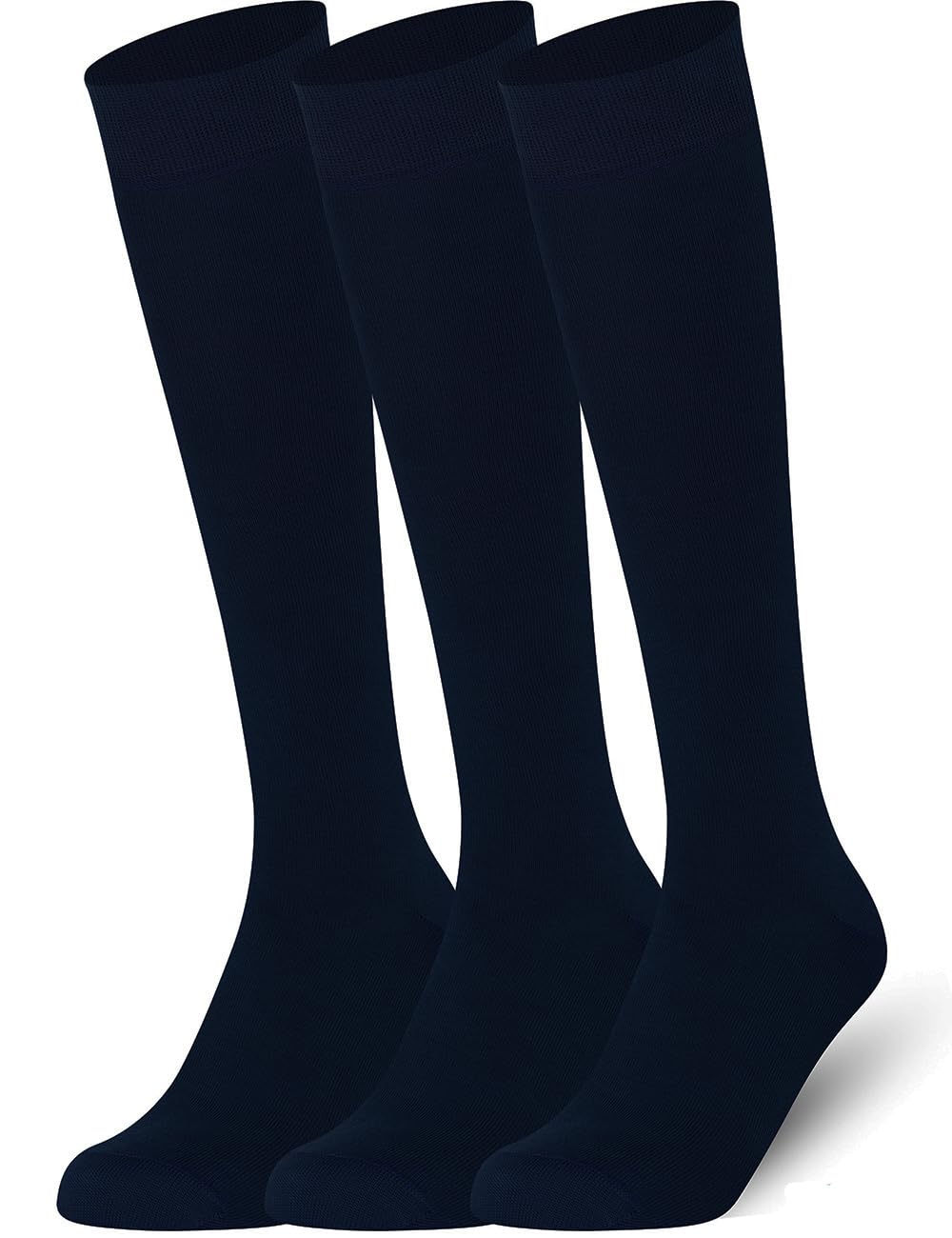 Mysocks 3 pares de calcetines altos unisex con diseño Multi de la rodilla y algodón peinado extrafino 3 pares de diseño múltiple