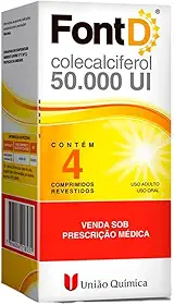 Vitamina D 50.000 UI c/ 4 cápsulas - União Quimica