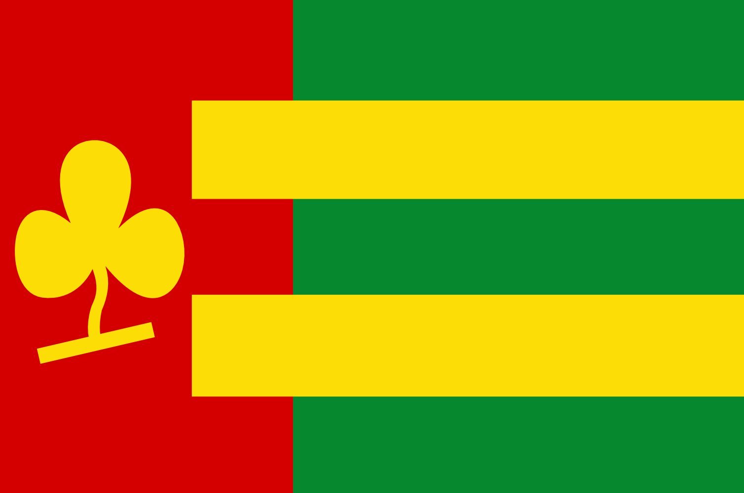 Drapeau large de Jellum en textile premium avec finitions de haute qualité