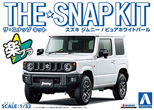 Aoshima 1/32 Scale Jimny (Pure White Pearl) - Plastic Model Buiding Set