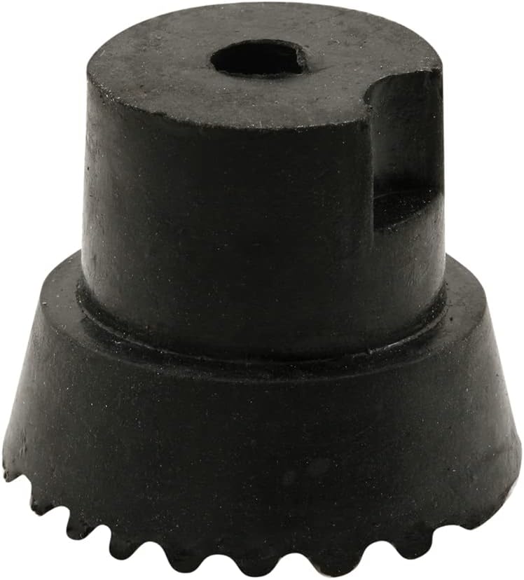 Prime-Line MP4557 Door Holder Tip, 1 In. x 3/4 In., Rubber, Black, Includes Fasteners (10 Pack)