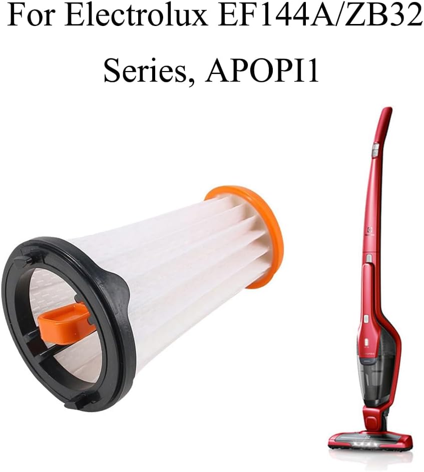 TopHomer ZB3107 filter next to an Electrolux stick vacuum cleaner