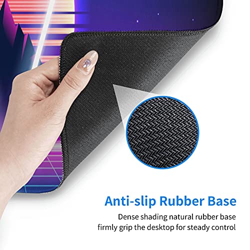 Tappetino Per Mouse Retrò Vaporwave Gaming Cool Desk Mat Synthwave Neon Large Xl Long Extended Pads Big Mouse Pad For Home Office Decor Accessories - 6