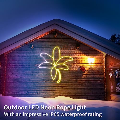 Ftoyin Led Neon Rope Light, 9.8Ft Flexible Rope Light With Music Sync, Diy Design Ip65 Waterproof Led Lights Bar With Remote And App Control Rgbic Strip For Living Room, Bed Room, Game Room Wall Decor #TOP6