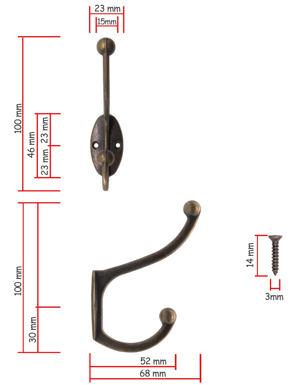 4 Ganci Da Parete In Acciaio Inox - Per Appendere Cappotti, Asciugamani, Accappatoi | Design Minimalista - Foto 12