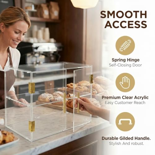 Cityjoy 2 Tiers Countertop Bakery Display Case by Cityjoy - Used condition - Image 4