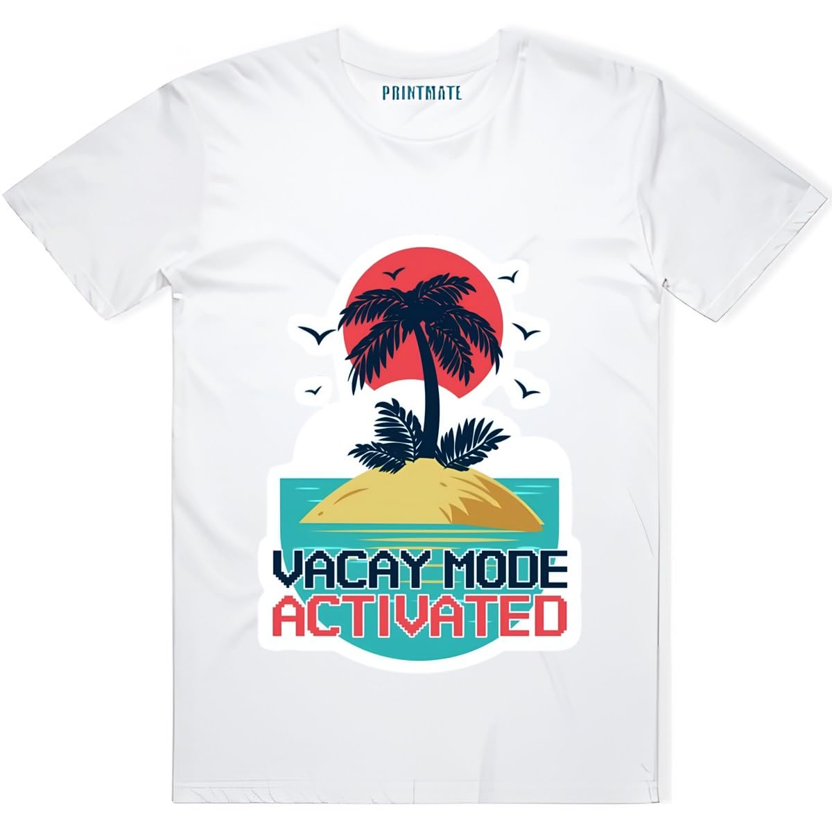 Vacay Mode Activated Printed Half Sleeves Pure Cotton Unisex Tshirt for Boys and Girls V12 - Review, Price and Buying Guide