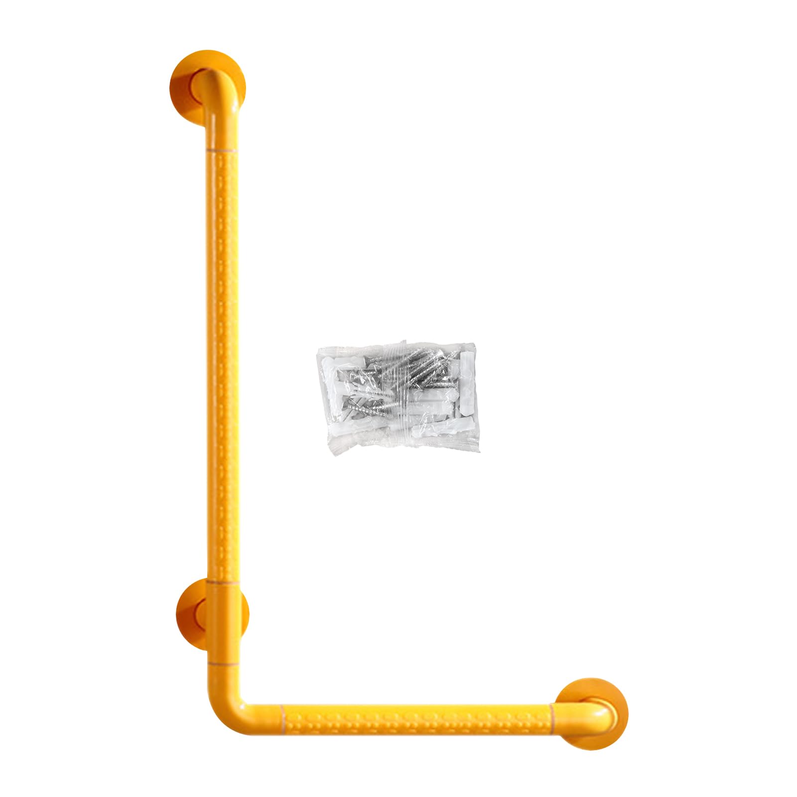 Maniglia di sicurezza a forma di L, in acciaio inox, antiscivolo, fosforescente, per bagno, vasca da bagno, scale, maniglia di supporto per anziani disabili
