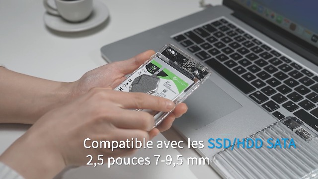 Boîtier Transparent pour disque dur SSD, 2.5 pouce... – Grandado