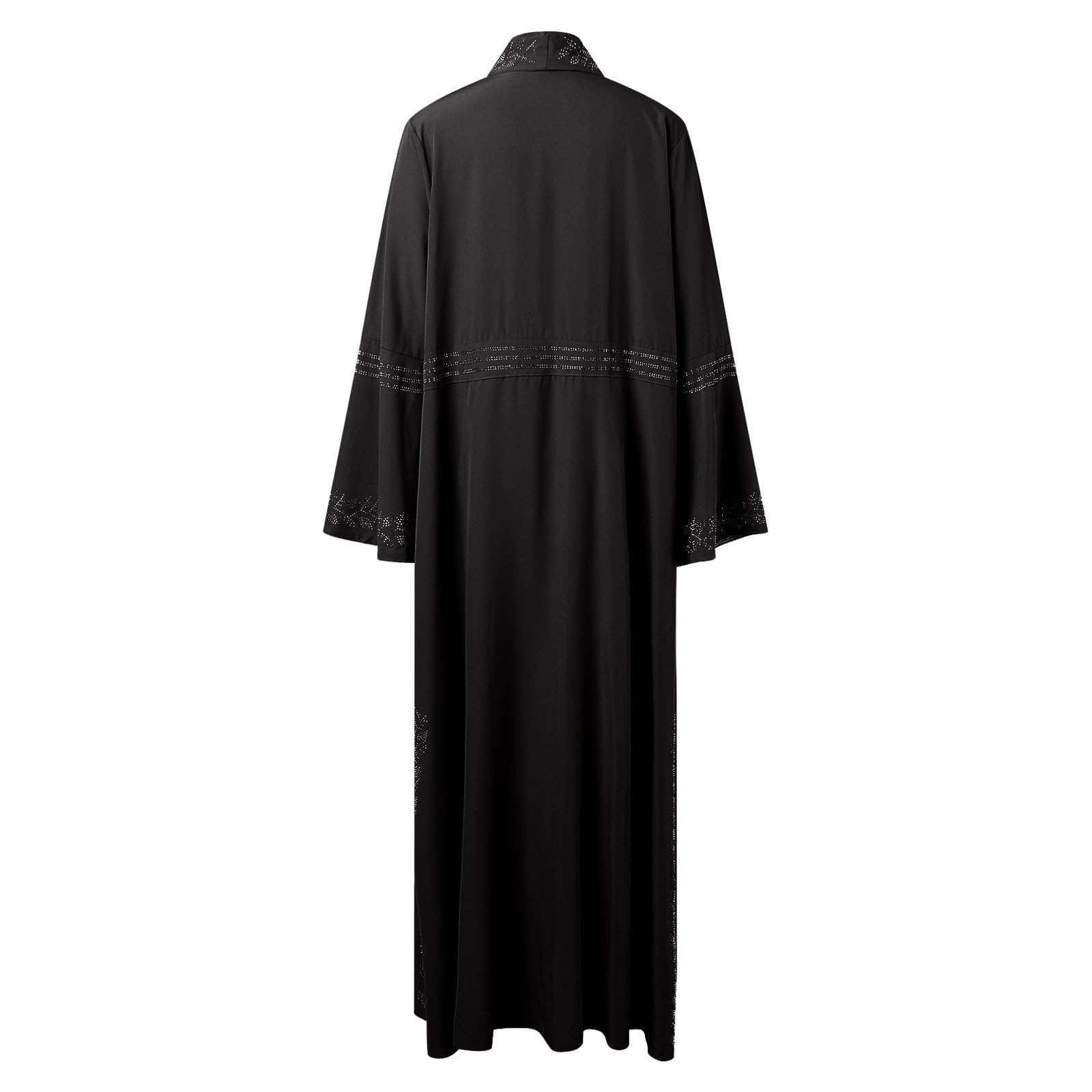 Muslimische Gebetskleidung mit langen Ärmeln für Damen (Black, XL)